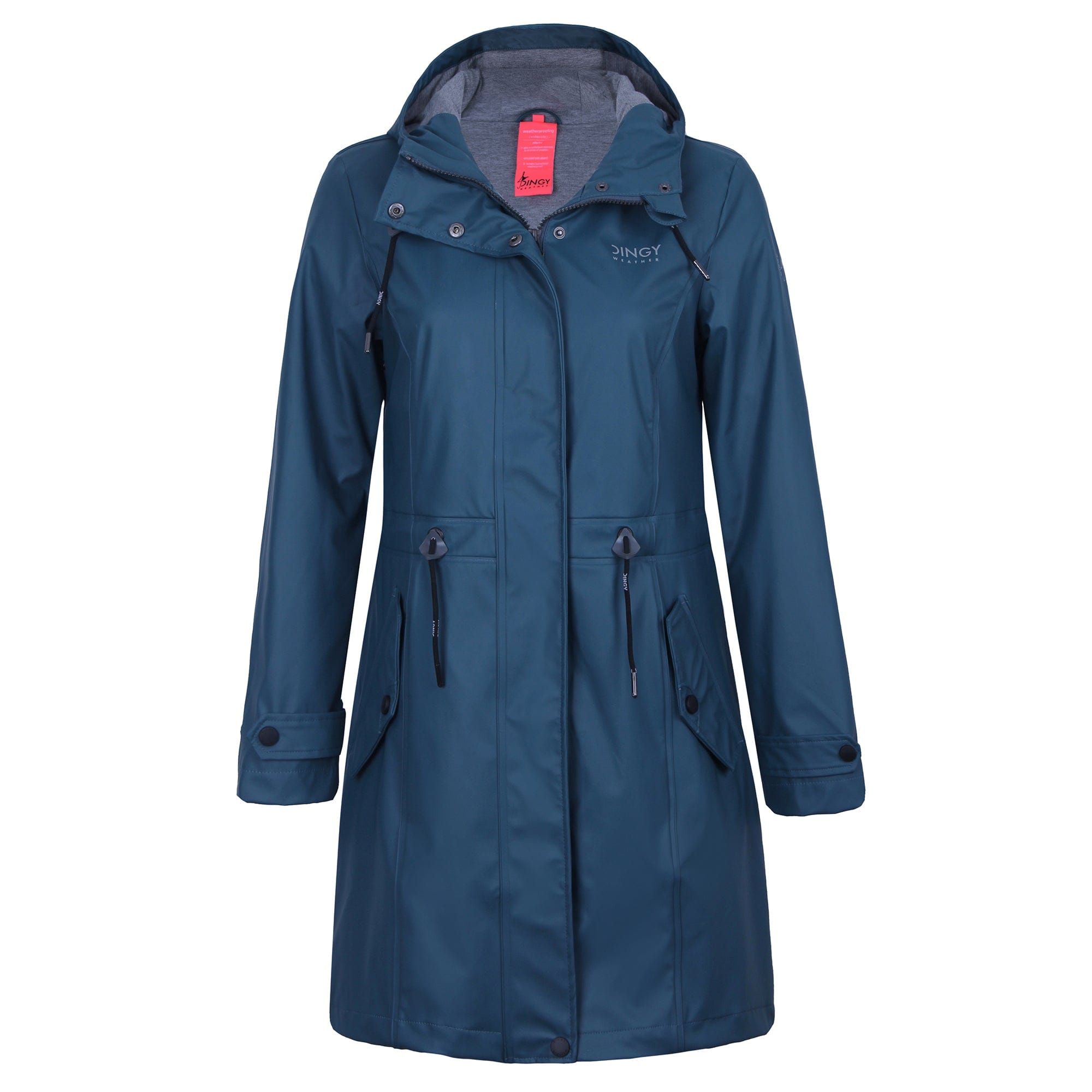 Dark-Navy / L Damen Freizeit-Pu-Regenmantel WENDY