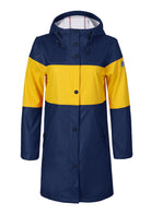 Gelb-Marine / L Damen Wasserdichte Regenjacke EMILY-NEW