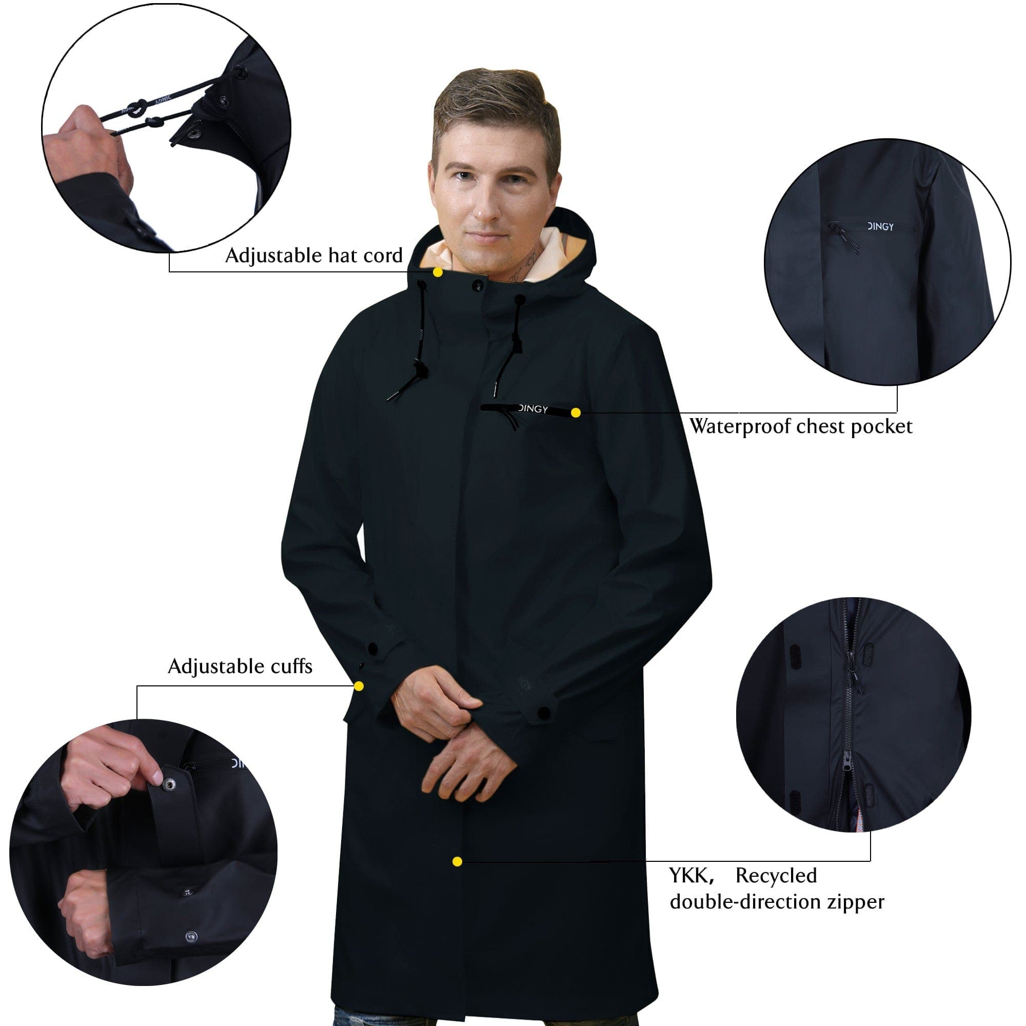 Herren Wasserdichte Regenjacke BRUCE