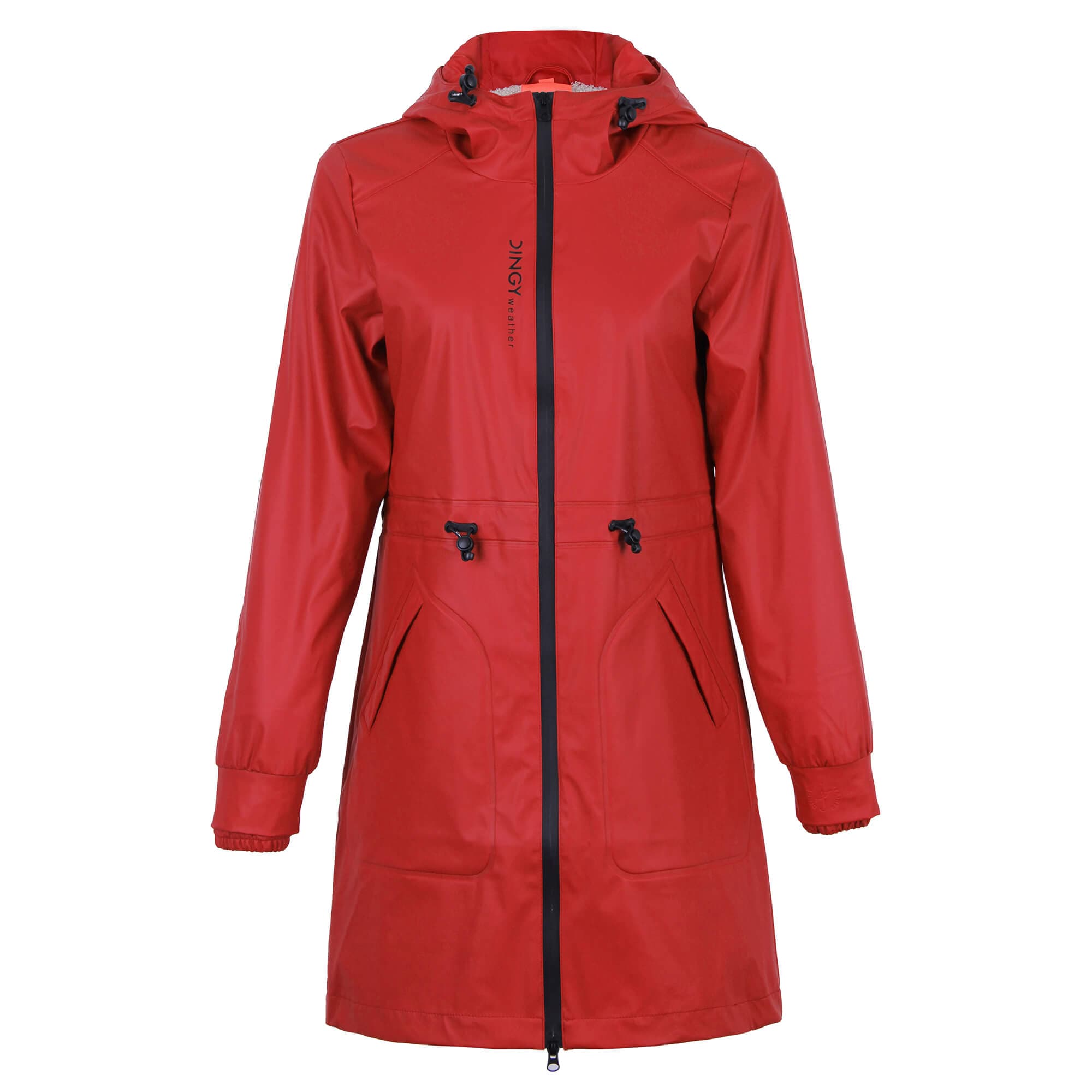 Rose Red / S Damen Freizeit Pu-Regenmantel JASMINE