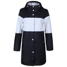 Schwarz-Weiss / S Damen Wasserdichte Regenjacke EMILY-NEW