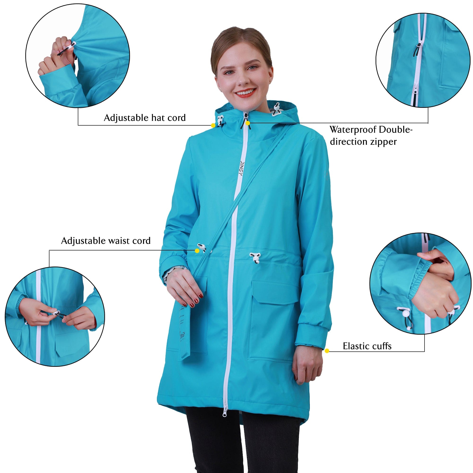 Wasserdichte Regenjacke FüR Damen SHERRY