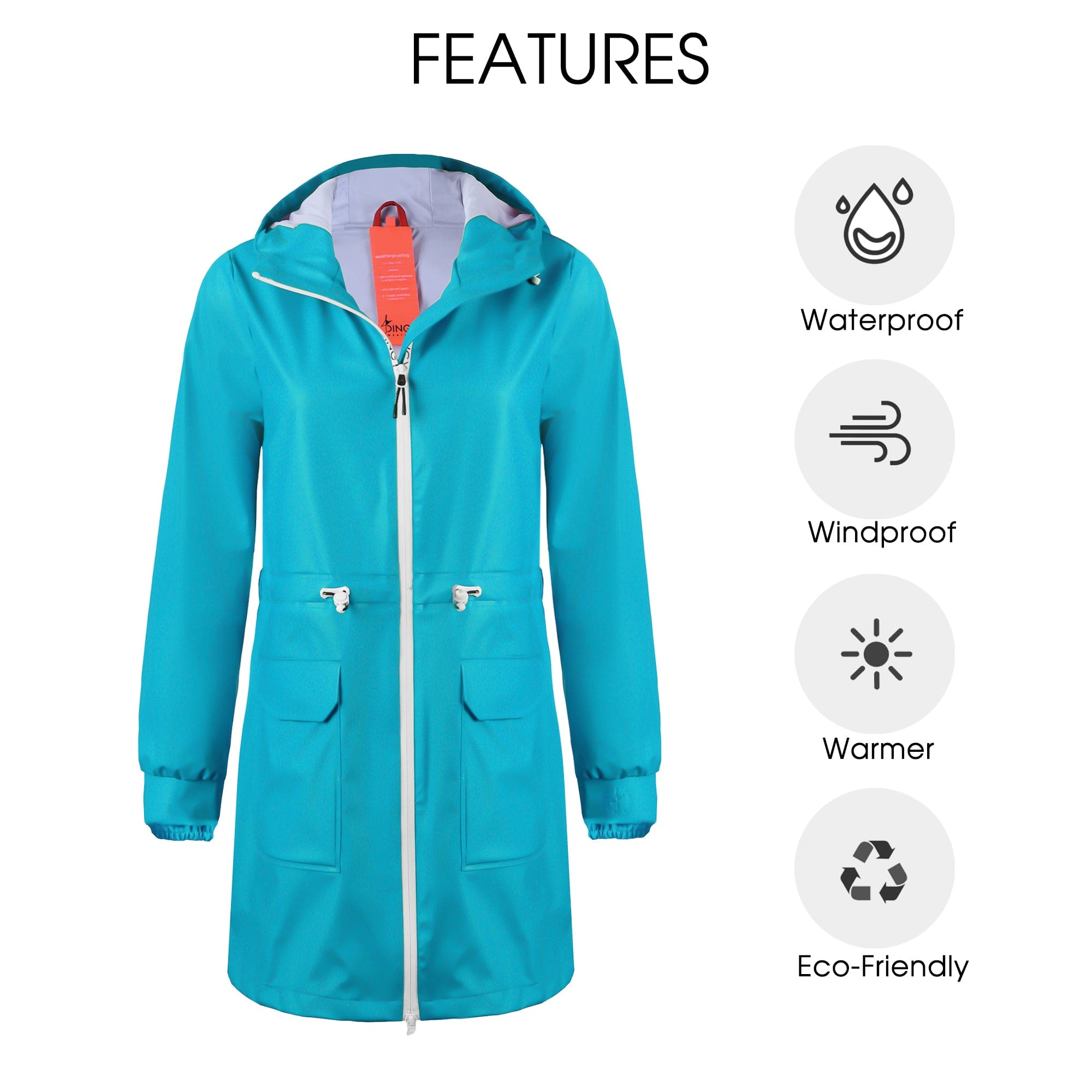 Wasserdichte Regenjacke FüR Damen SHERRY
